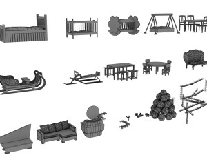 GAME MODEL LOW POLY PP 04 3D 모델
