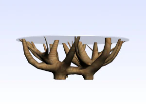 COFFEE TABLE TEAK ROOT 3D Model