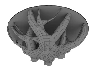 COFFEE TABLE TEAK ROOT 3D Model