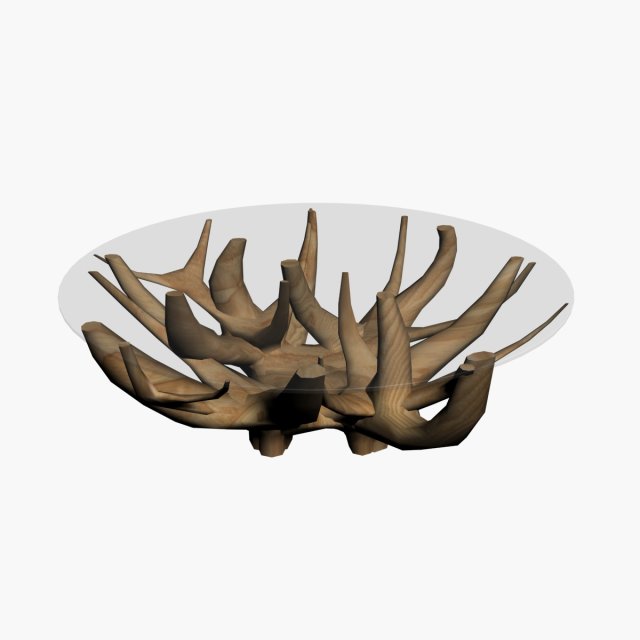 COFFEE TABLE TEAK ROOT Modello 3D .c4d .max .obj .3ds .fbx .stl .blend 