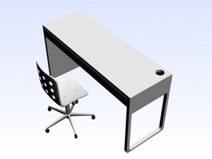 KIDS COMBO DESK 01 Model 3D