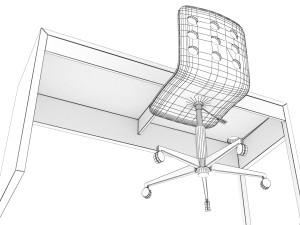 KIDS COMBO DESK 01 Model 3D