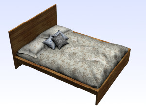 MANGO PLATFORM BED Modèle 3D