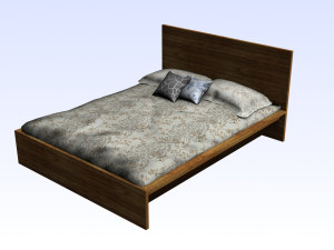 MANGO PLATFORM BED 3D 模型