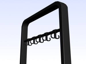 OFFICE COAT RACK Modelo 3D