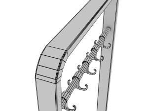 OFFICE COAT RACK Modelo 3D