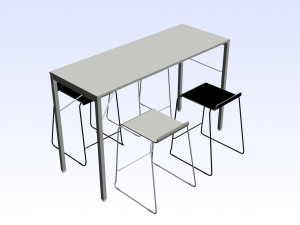 OFFICE COMBO TABLE 01 3D Модель