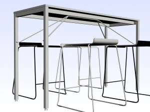 OFFICE COMBO TABLE 01 3D Model