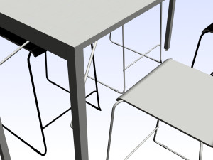 OFFICE COMBO TABLE 01 Modello 3D