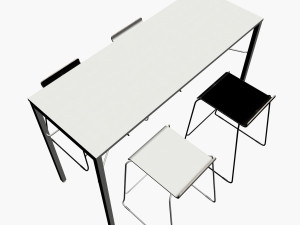 OFFICE COMBO TABLE 01 Modello 3D