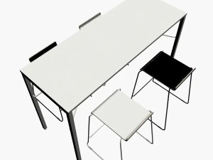 OFFICE COMBO TABLE 01 3D Model
