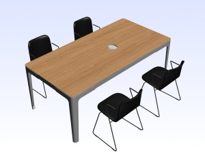 OFFICE MEETING DESK 01 Modèle 3D