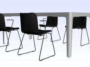 OFFICE MEETING DESK 01 3D Model