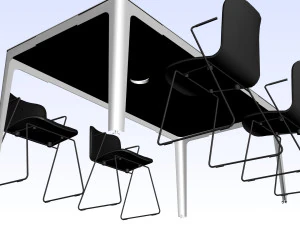 OFFICE MEETING DESK 01 3D Model
