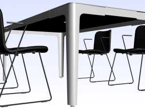 OFFICE MEETING DESK 01 Modello 3D
