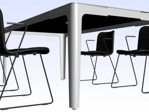 OFFICE MEETING DESK 01 3D Model