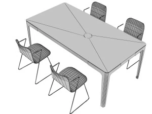 OFFICE MEETING DESK 01 3D Model