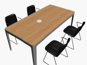 OFFICE MEETING DESK 01 Modello 3D