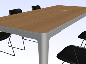 OFFICE MEETING DESK 02 3D Модель
