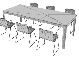 OFFICE MEETING DESK 02 3D Модель