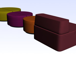OFFICE SINGLE SOFA Model 3D