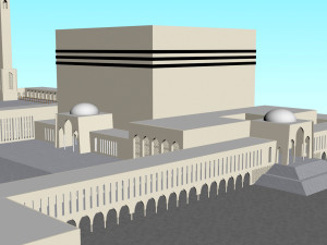 BAITUL MUKARRAM MOSQUE Modello 3D