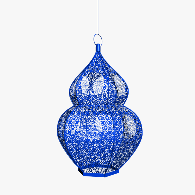 ISLAMIC LAMP 02 3D Model .c4d .max .obj .3ds .fbx .stl .blend