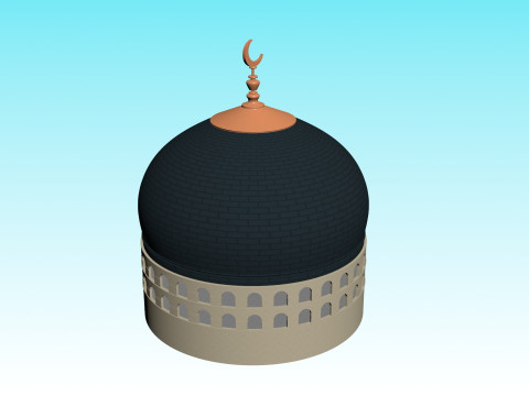 MOSQUE MINAR 3D Modell