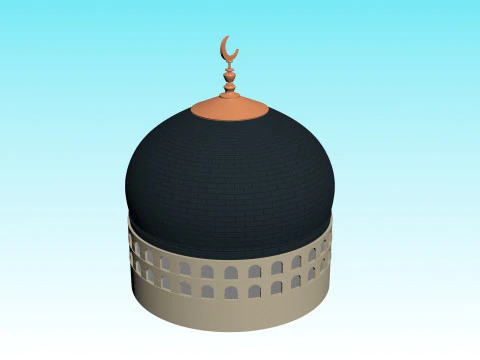 MOSQUE MINAR 3D Model