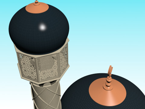 MOSQUE MINAR 3D Modell