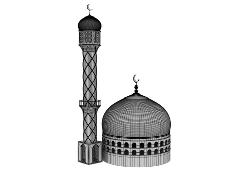 MOSQUE MINAR 3D Model