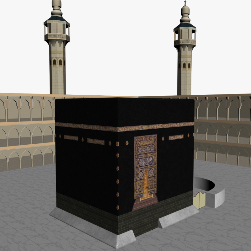 KABA SHARIF 3D Model .c4d .max .obj .3ds .fbx .stl .blend 