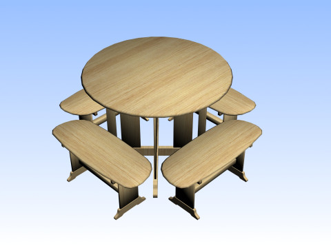OUTDOOR FURNITURE 01 3D Model