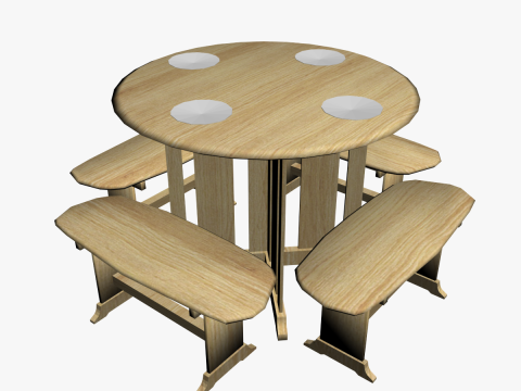 OUTDOOR FURNITURE 07 3D Модель
