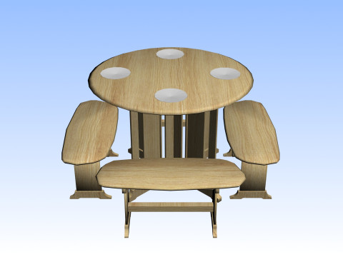 OUTDOOR FURNITURE 07 Model 3D