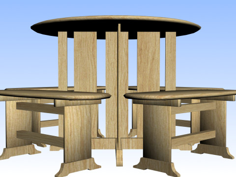 OUTDOOR FURNITURE 07 Model 3D