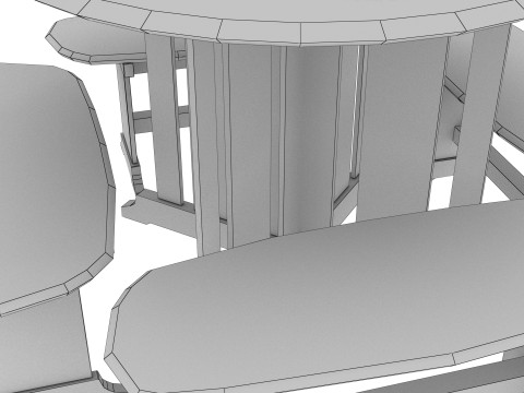 OUTDOOR FURNITURE 07 Model 3D