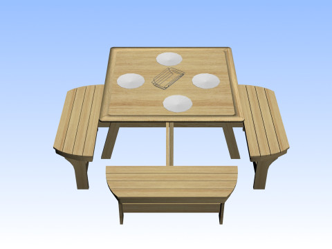 OUTDOOR FURNITURE 08 3D Модель
