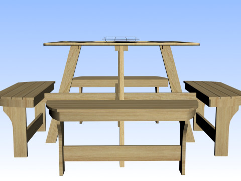 OUTDOOR FURNITURE 08 3D Модель
