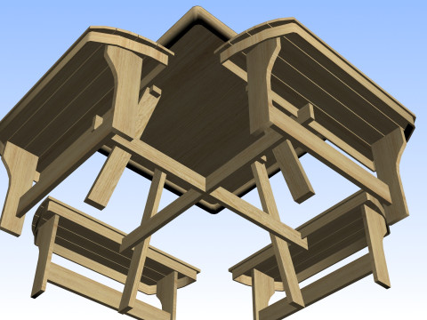 OUTDOOR FURNITURE 08 3D Модель
