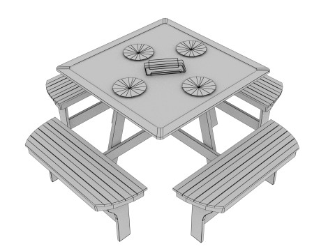 OUTDOOR FURNITURE 08 3D Модель