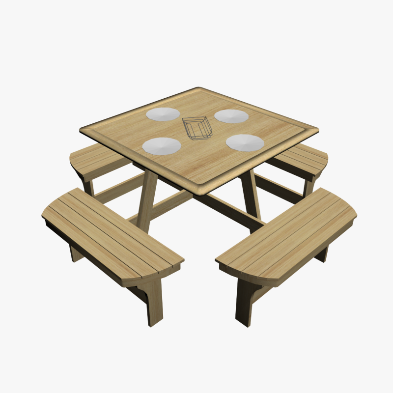 OUTDOOR FURNITURE 08 3D Модель .c4d .max .obj .3ds .fbx .stl .blend 