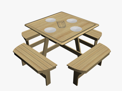 OUTDOOR FURNITURE 08 Modello 3D
