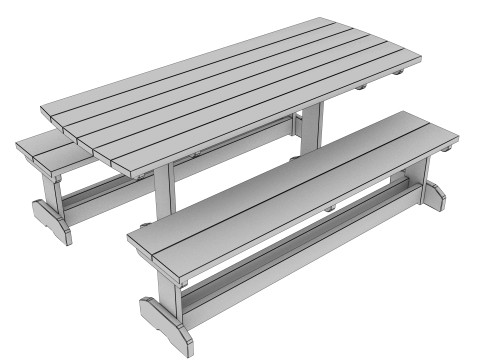 OUTDOOR FURNITURE 09 Modèle 3D