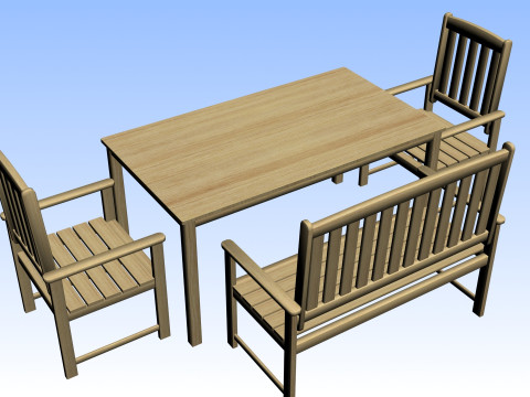 OUTDOOR FURNITURE 12 3D 模型
