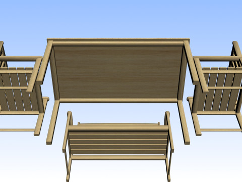 OUTDOOR FURNITURE 12 3D 模型