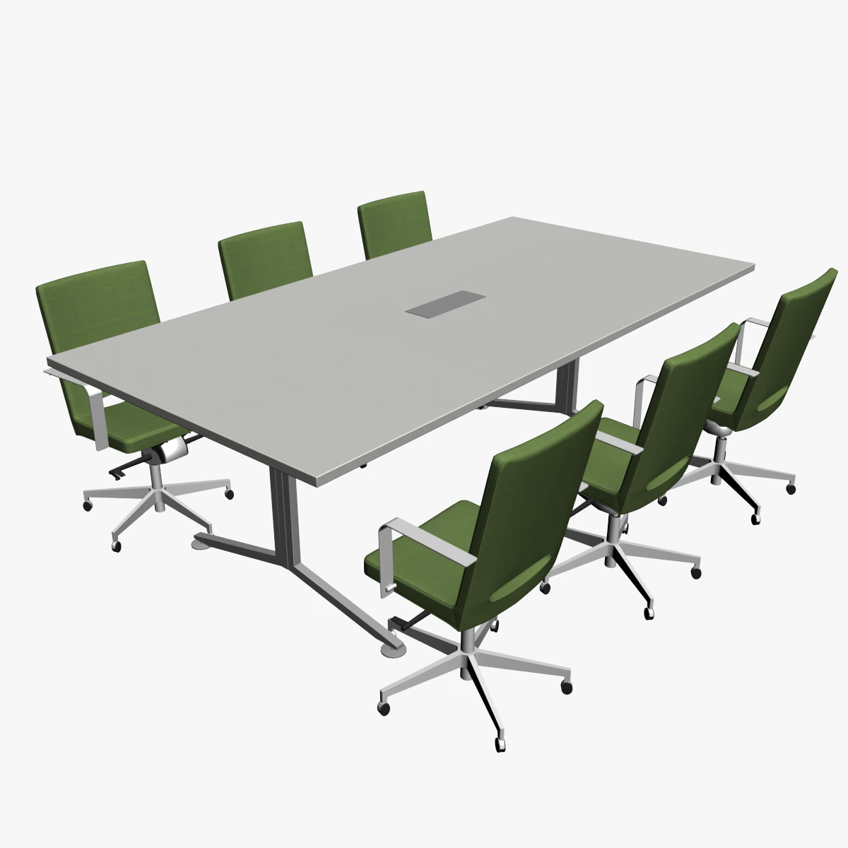 CONFERENCE TABLE 05 3D Model .c4d .max .obj .3ds .fbx .stl .blend 