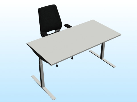 OFFICE DESK 01 3D-Modell