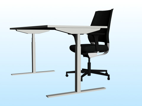 OFFICE DESK 01 3D-Modell