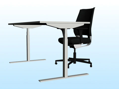 OFFICE DESK 01 3D Model